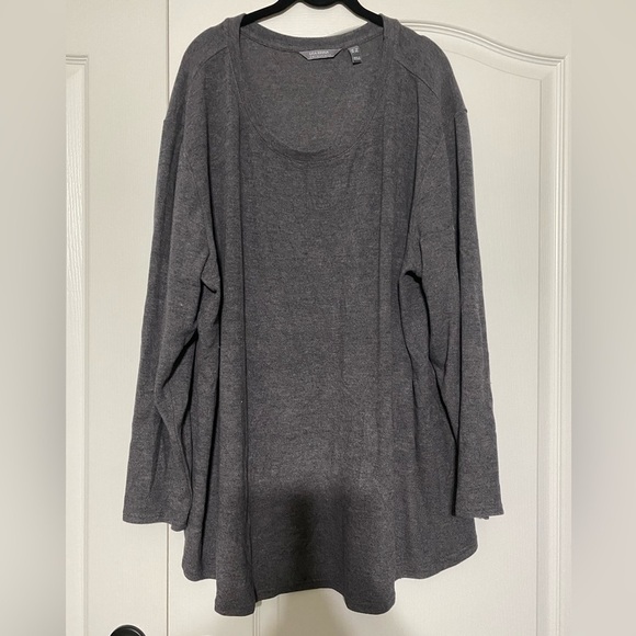 Lisa Rinna Collection Sweaters - Lisa Rinna Gray Long Sleeve Sweater Women’s Size 3X